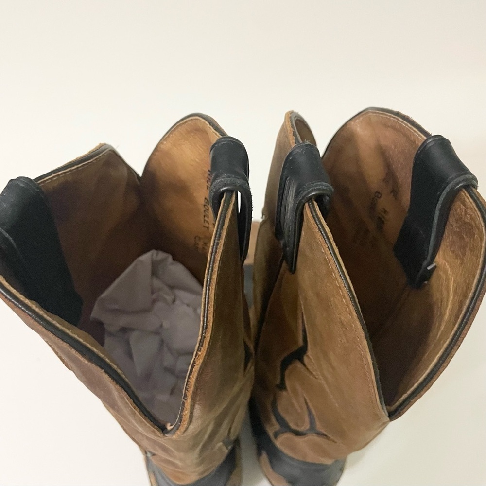 Boulet Womens Western Boots Size 8.5 Cowboy Boots 3E Wide - Picture 11 of 16